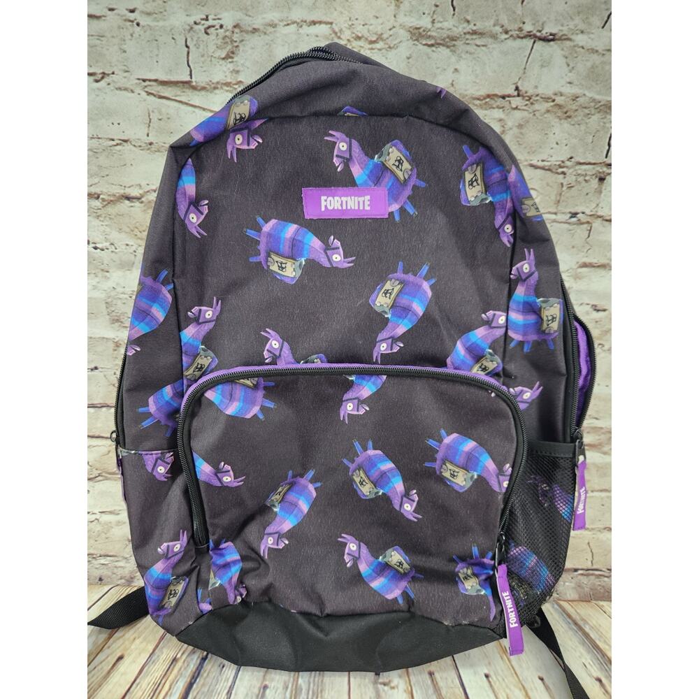 Fortnite Llama Piñata School Backpack, 3 Main Pockets, 17”x12”x5”